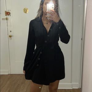 Black wrap dress